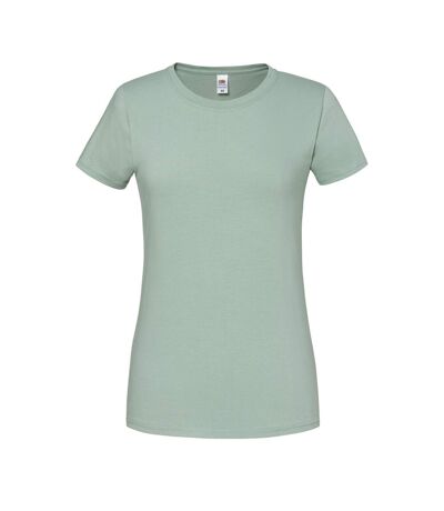 T-shirt Premium Femme Vert De Gris Fruit Of The Loom