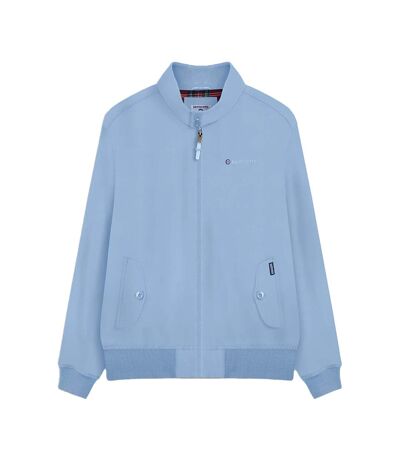 Mens Shower Resistant Harrington Jacket Powder Blue Lambretta