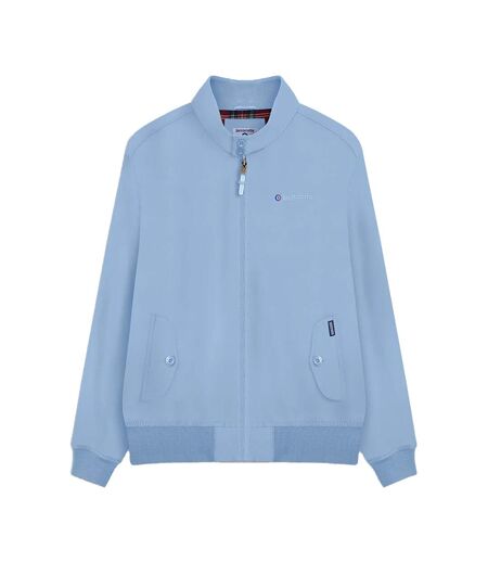 Mens Shower Resistant Harrington Jacket Powder Blue Lambretta