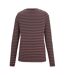 T-shirt Manches Longues Motif/style À Rayures Federica Femme Pourpre Lilas Clair Beige Clair Regatta-4