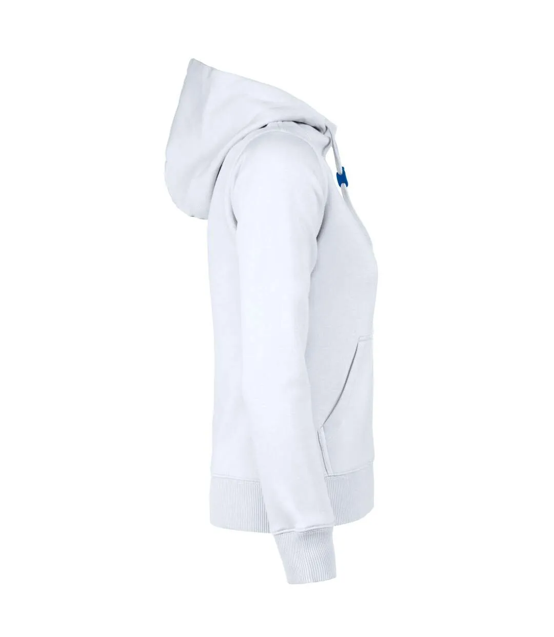 Womens/ladies Fastpitch Hoodie White Printer-4