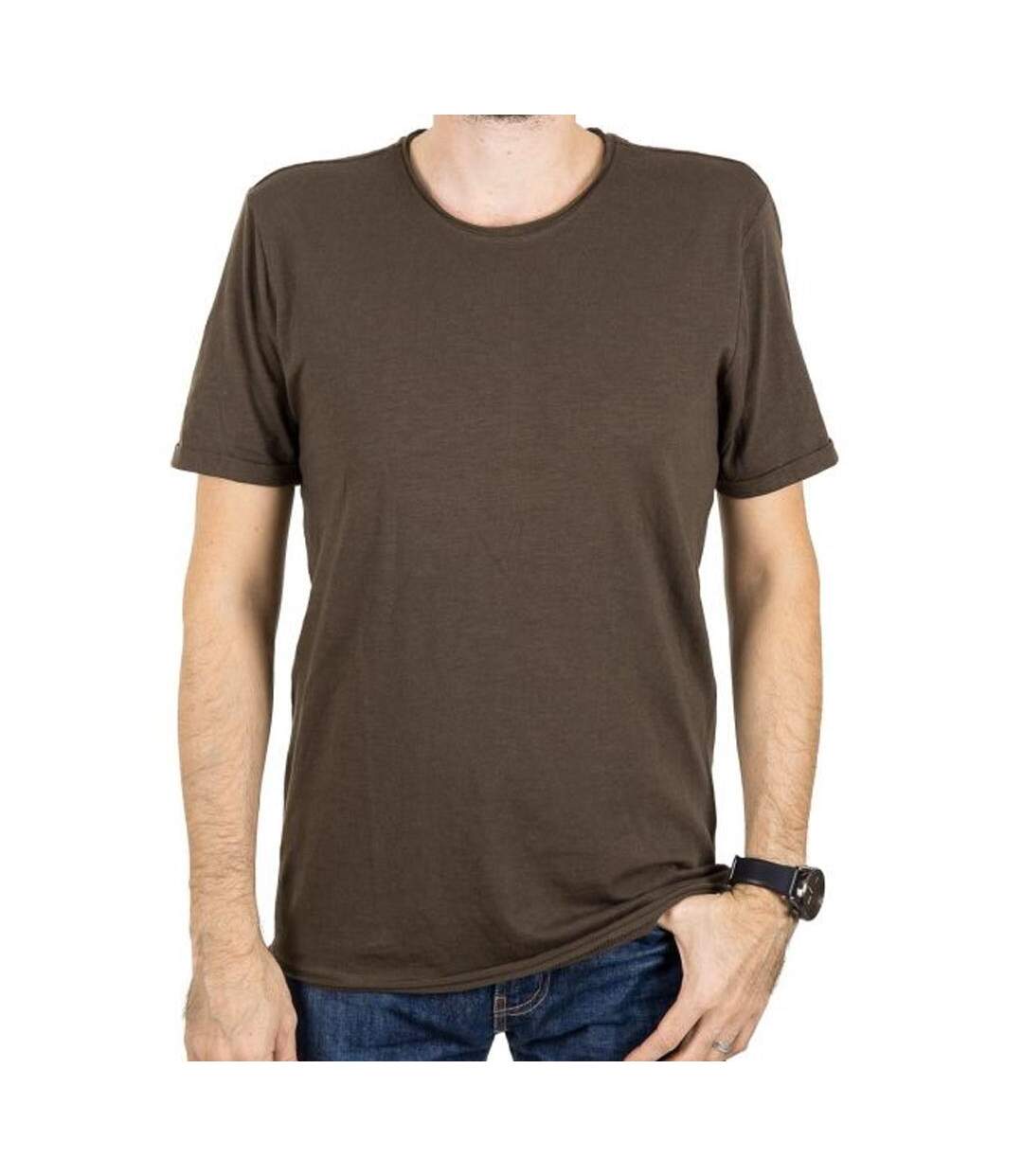 T-shirt kaki homme teddy smith turos - s-1