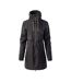 Womens/ladies Leonia Light Coat Black Iguana-1