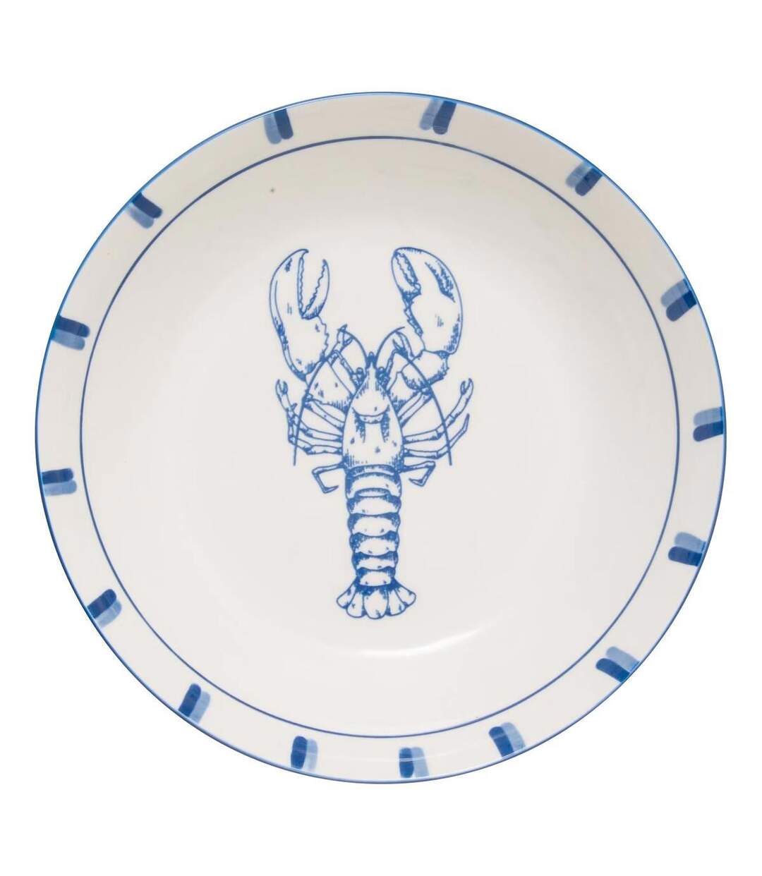 Lot de 6 Assiettes Creuses Océania 20cm Bleu-1
