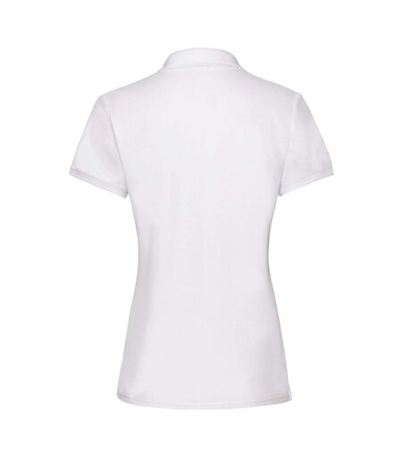 Polo premium femme blanc Fruit of the Loom Fruit of the Loom