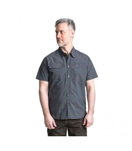 Trespass Mens Lowrel Short Sleeve Travel Shirt (Carbon)