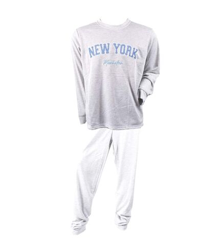 Pyjama Homme Long SWEET SECRET Q2754 NEW YORK GRIS