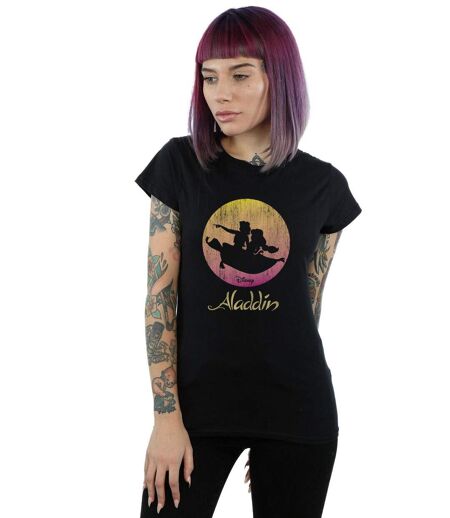 Disney - T-shirt ALADDIN FLYING SUNSET - Femme (Noir) - UTBI15587