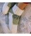1 Pair Ladies Sherpa Lined Slipper Socks - Warm Fluffy Cosy Indoor Comfort-4