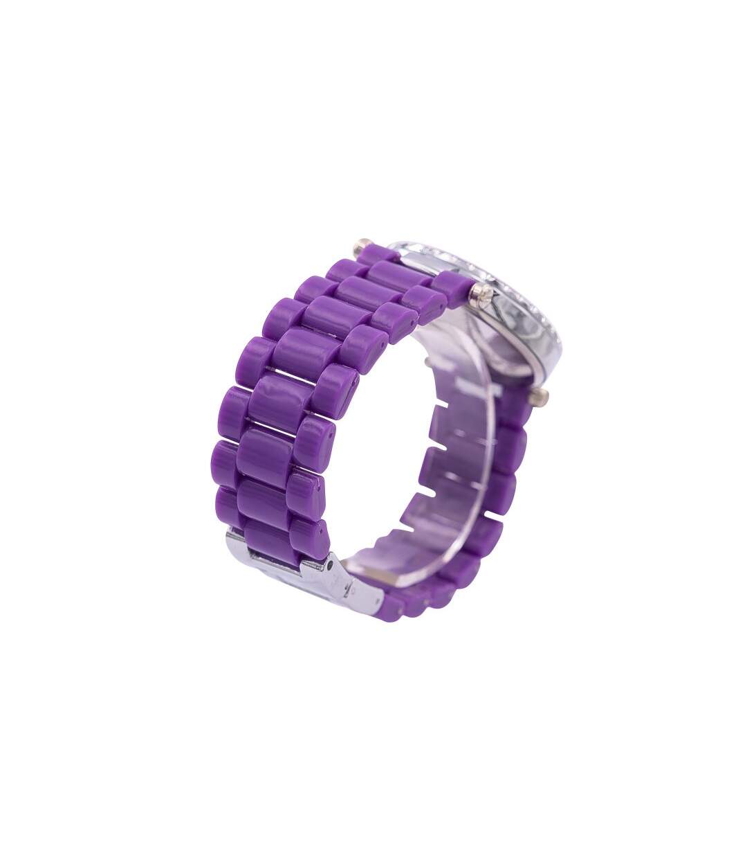 Magnifique Montre Femme Plastique Violet CHTIME-3