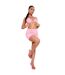 Womens/ladies Ruched Fitted Bralette Pink Missy Empire-2