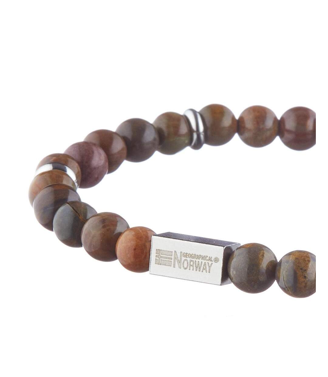 Bracelet marrons/acier homme geographical norway 315077 - taille unique-3