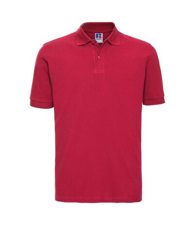 Russell Mens 100% Cotton Short Sleeve Polo Shirt (Classic Red) - UTBC567