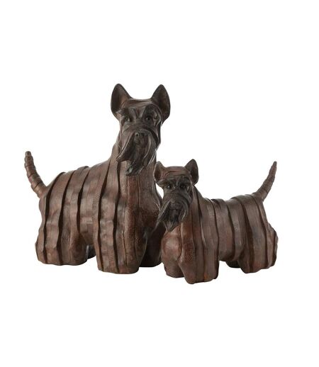 Statuette Chien Terrier Ecossais 46cm Marron