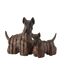 Statuette Chien Terrier Ecossais 46cm Marron-2