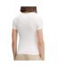 T-Shirt slim blanc femme tommy hilfiger logo-2
