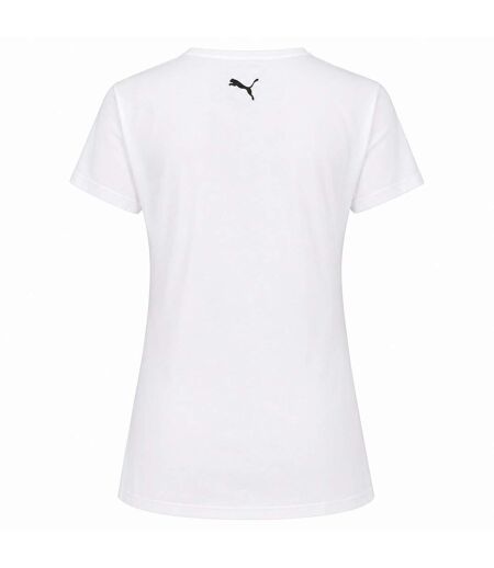 Womens/ladies Deluxe T-shirt  White Puma