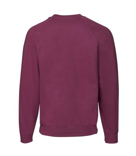 Fruit of the Loom Mens Classic Raglan Sweatshirt (Burgundy) - UTPC6399