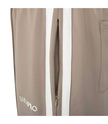 Pantalon De Survêtement Motif/style Rayure Latérale Femme Marron Clair USA Pro