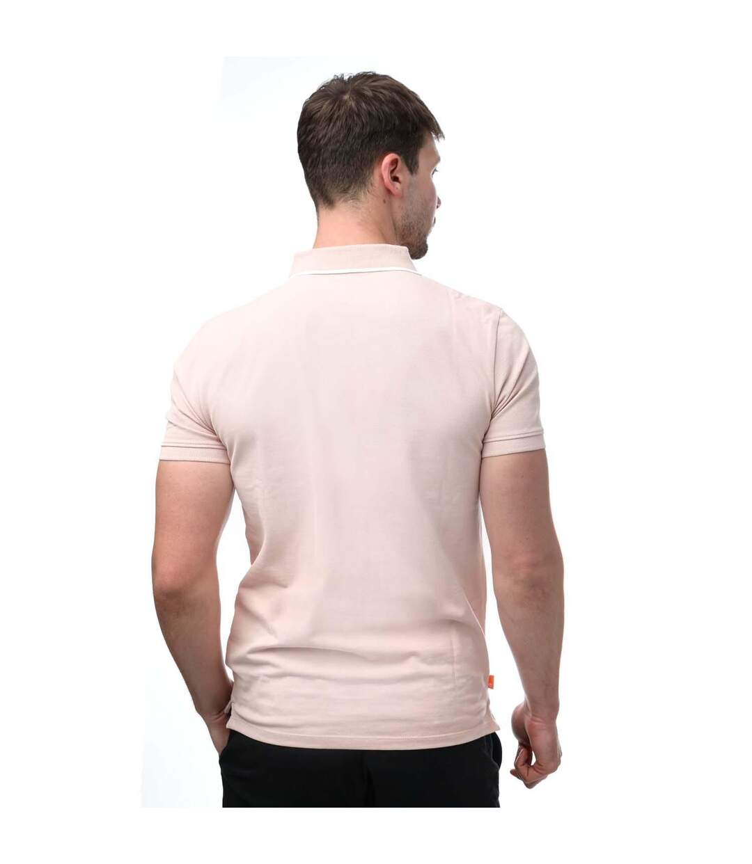 Polo manches courtes homme rose clair Timberland-2