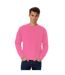 Mens set in sweatshirt pink fizz B&C