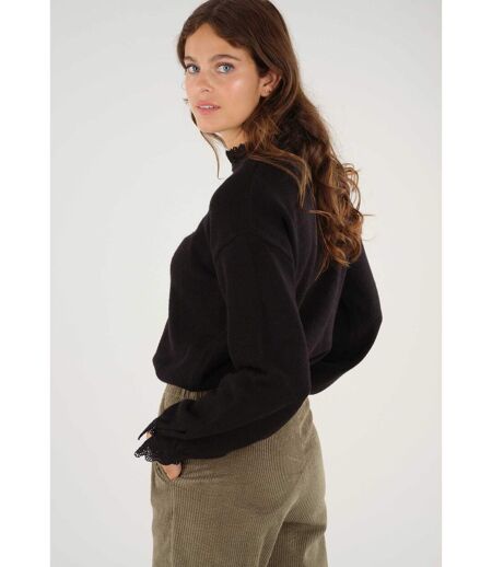 Pull oversize avec finitions dentelles ANNTAI