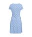 Womens/ladies Orchid Seashells Uv Protection Midi Dress Light Blue Mountain Warehouse-2