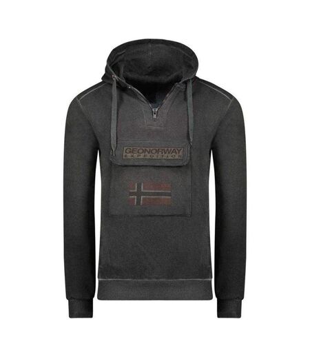 Sweat À Capuche Motif/style Badge Gymclass Eo Homme Noir Geographical Norway