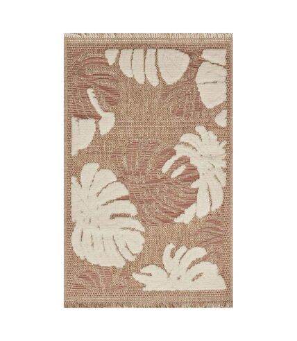 Tapis intérieur extérieur aspect jute terracotta Tulum 9062 170 x 120 cm