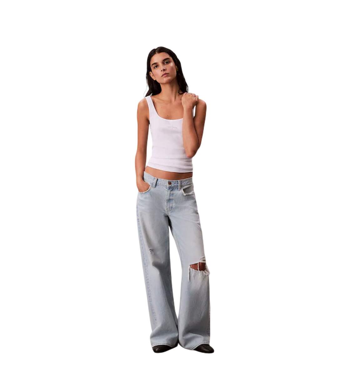 Débardeur Femme Blanc Calvin Klein-4