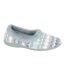 Chaussons Motif/style Tricoté Janine Femme Gris Sleepers-1