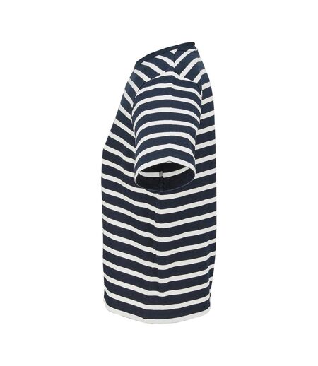 T-shirt Legend Femme Bleu Marine Blanc Cassé SOLS