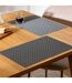 Set de Table Géométrique 45x30cm Noir-2
