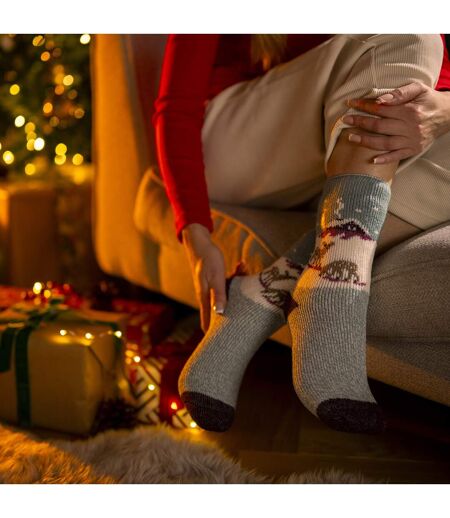 Ladies Original Christmas Patterned Novelty Thermal Socks