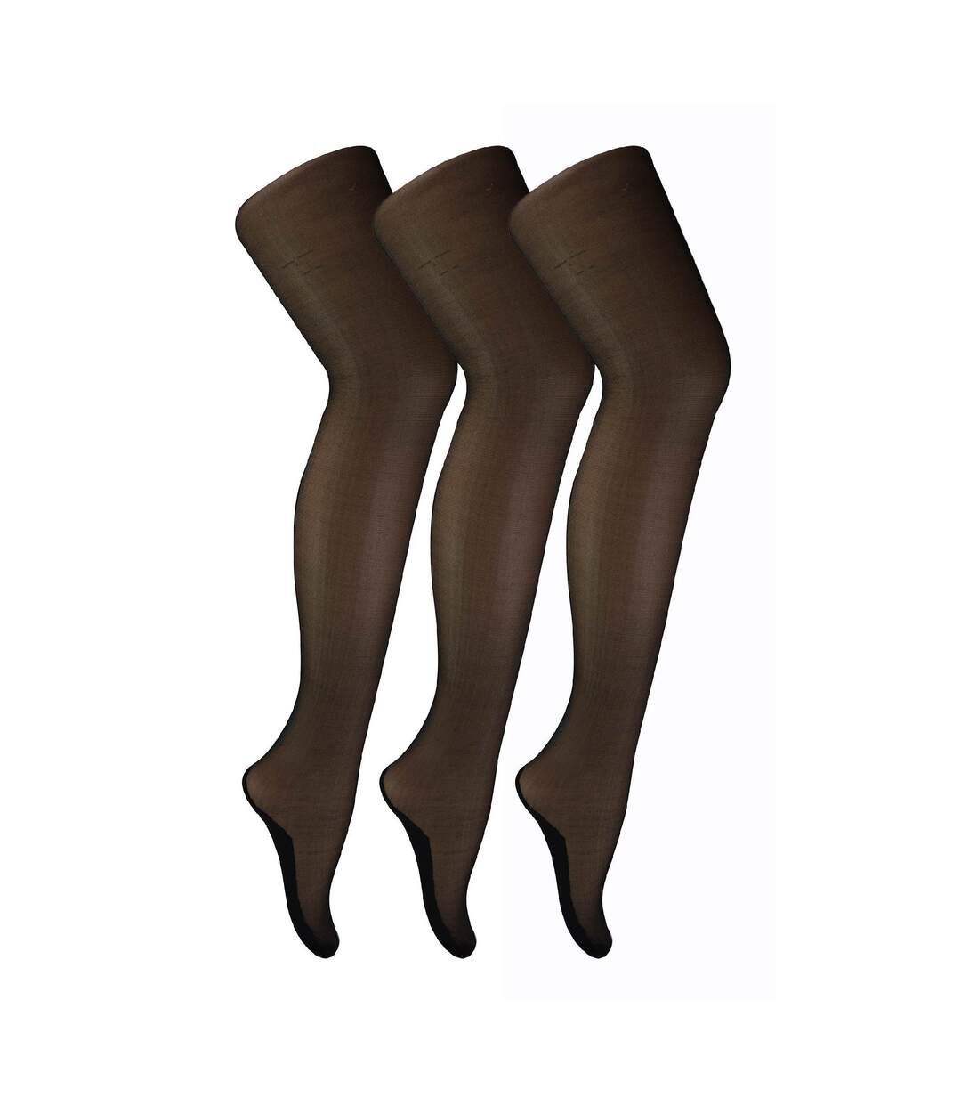 3 Pair 40 Denier Seamed Ultra Sheen Ladies Tights with Line Up the Back-1