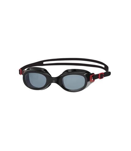 Speedo Unisex Adult Futura Classic Swimming Goggles (Smoke/Red)
