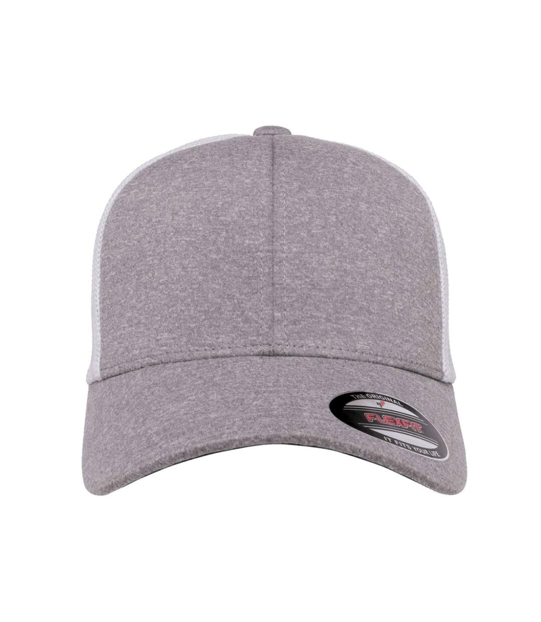 Casquette trucker flexfit gris / blanc Yupoong-1