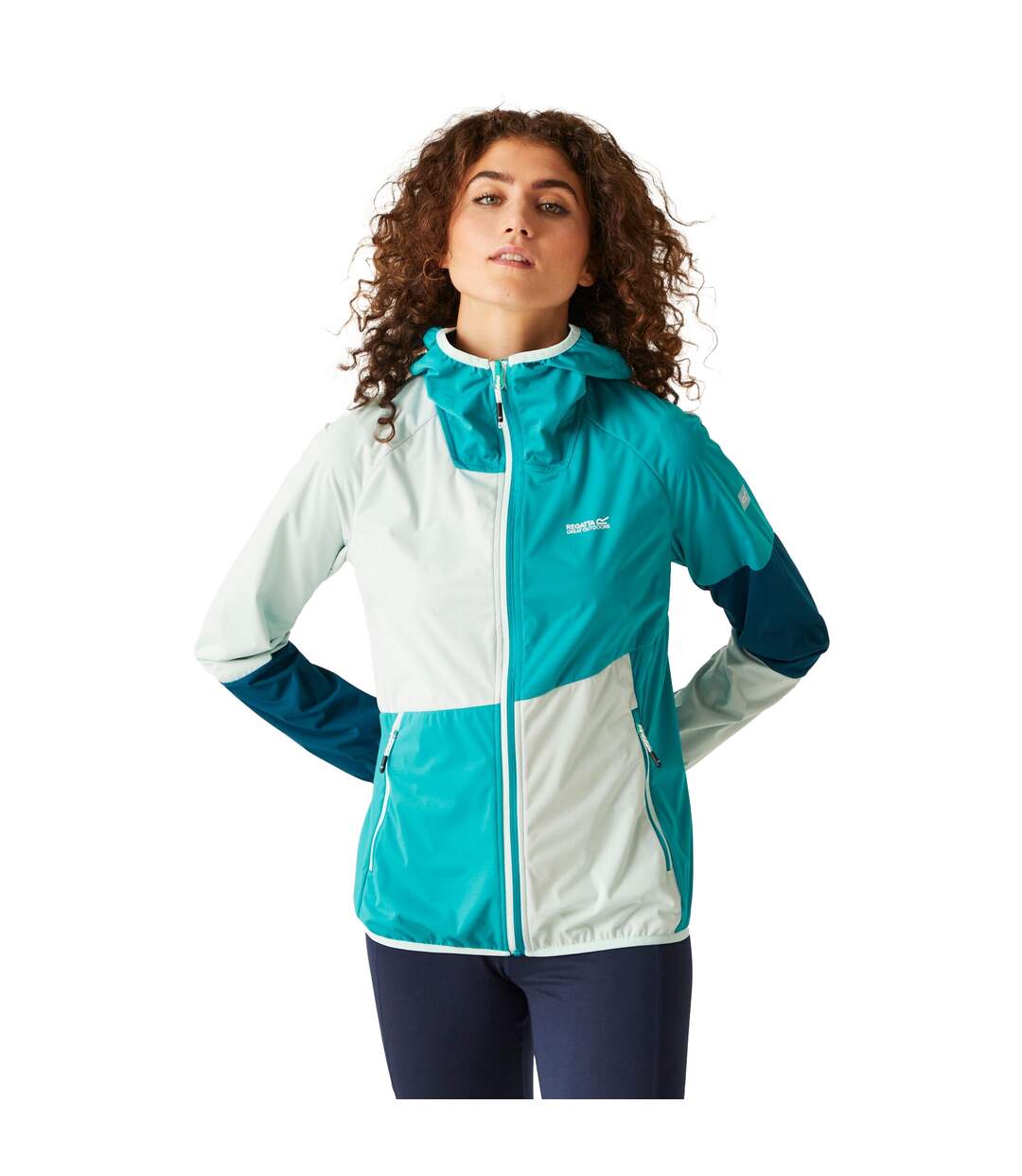 Veste Imperméable Tarvos Femme Bleu Tahoe Turquoise Délavé Regatta-1