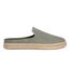 Mens Santiago Leather Mules Vetiver Grey Toms-1