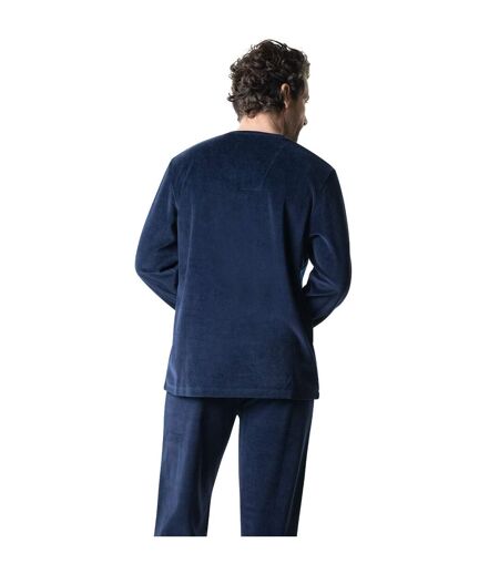 Pyjama long col V homme Velours