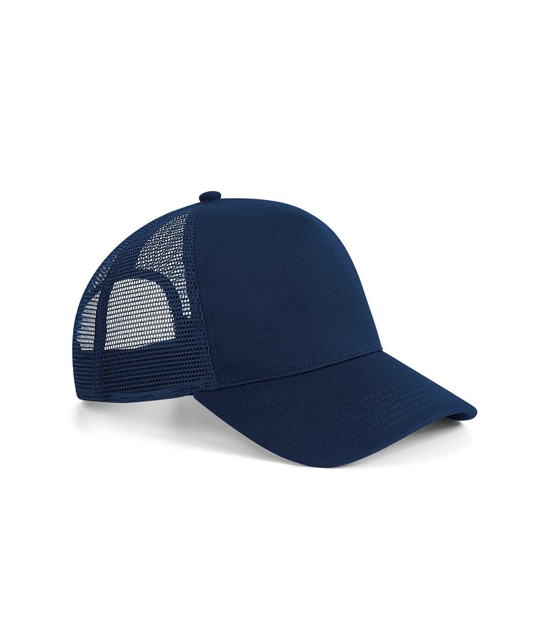 Beechfield Microknit Snapback Trucker Cap (French Navy) - UTPC3607-1