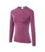 T-shirt Manches Longues Rair Femme Violet Clair Hi-Tec-3