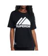 T-shirt Noir Femme Superdry Mountain