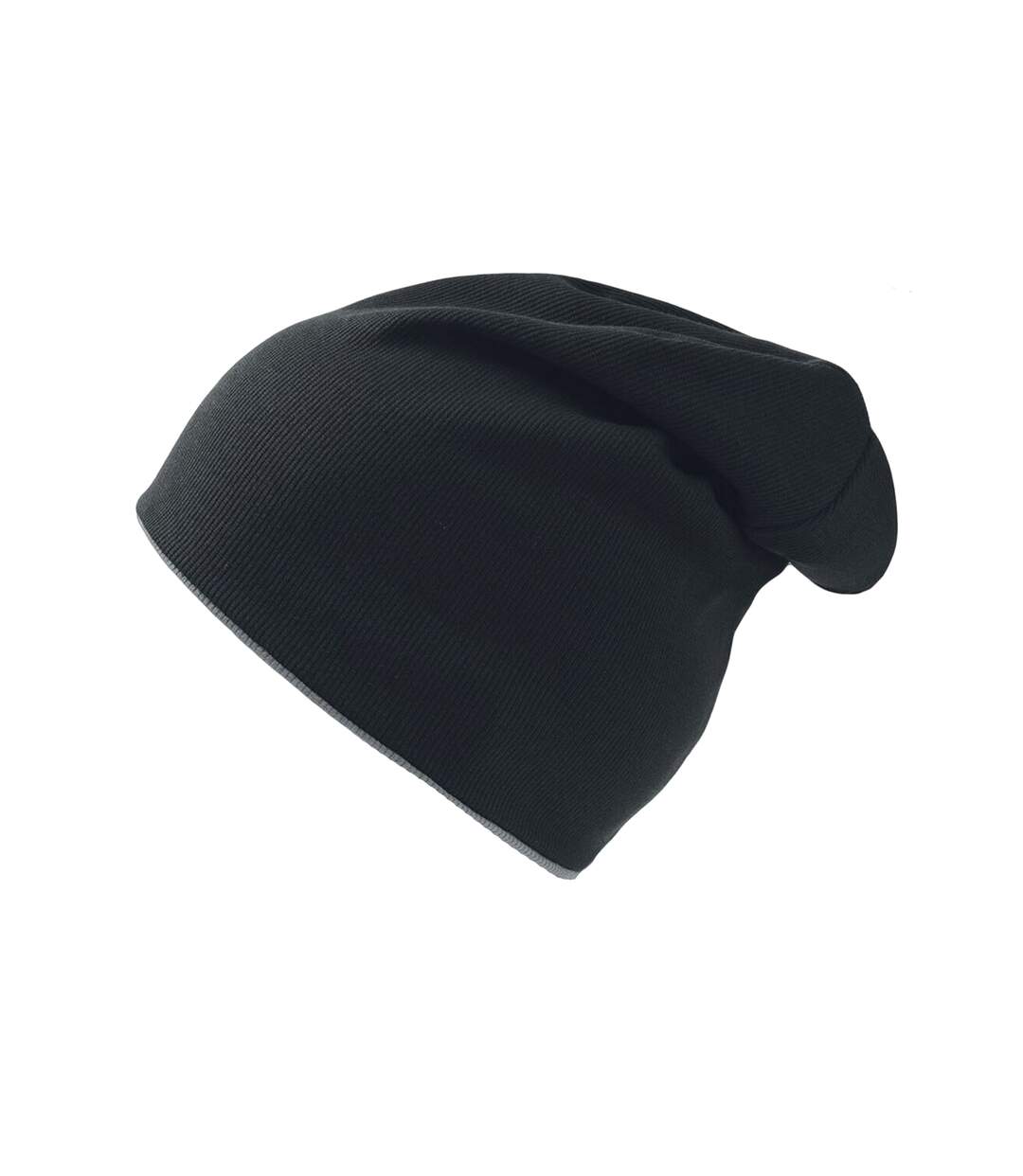Atlantis Extreme Reversible Jersey Slouch Beanie (Black/Grey) - UTAB178-1