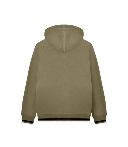 Veste À Capuche Homme Vert Kaki Noir Lambretta