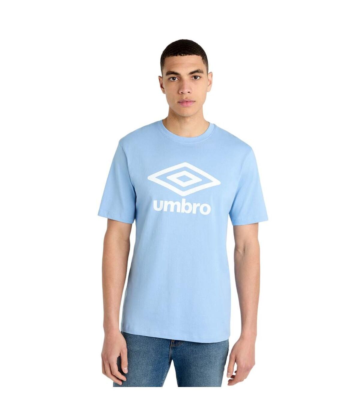 Umbro Mens Core Big Logo T-Shirt (Allure/White)