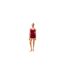 Ensemble De Pyjama Court Manches Style Caraco Motif/style Lacets Femme Rouge Tommy Hilfiger-1
