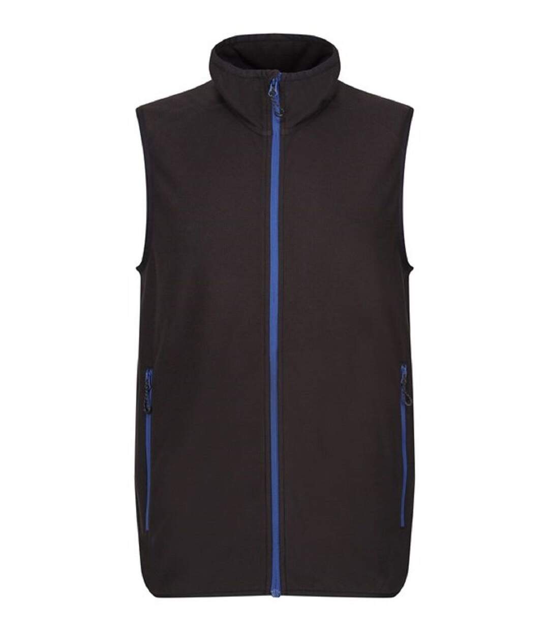 Gilet sans manches polaire - Homme - TRF695 - noir et bleu roi