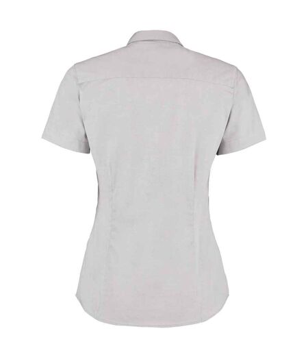 Chemisier Corporate Femme Gris Argenté Uni Kustom Kit