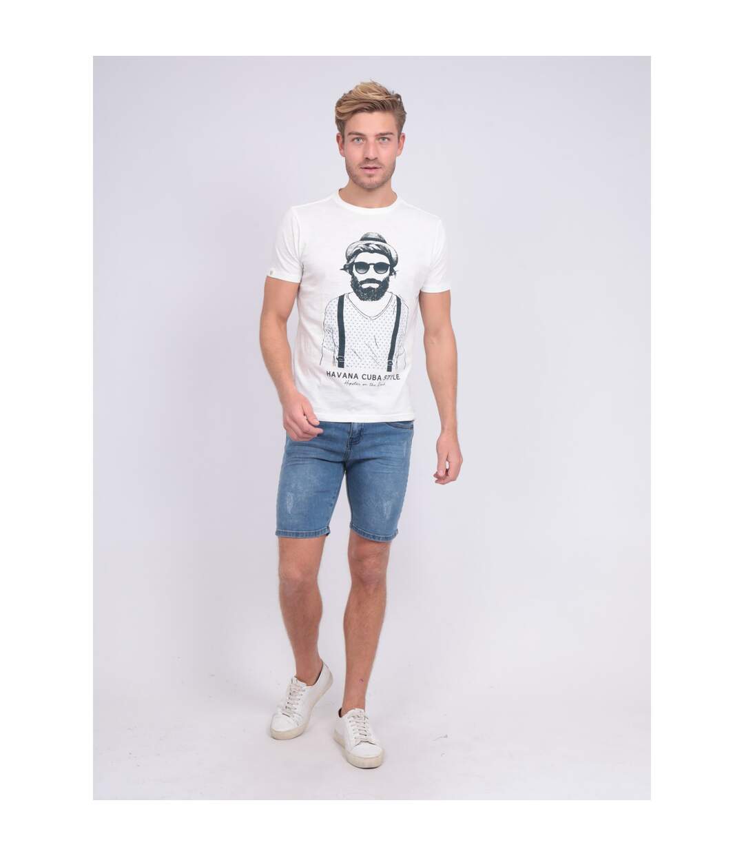 T-shirt col rond pur coton NALTOX-4